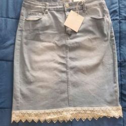 New Denim LARGE Skirts 