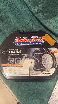 Auto tightening ice snow tire cable chains