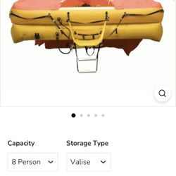 🚨 8-Person Offshore Inflatable Survival Life Raft – SOLAS / ISAF Certified 🚨