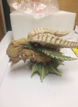 Dragon head statue