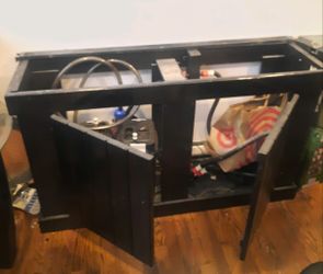Wooden fish tank stand - $225 