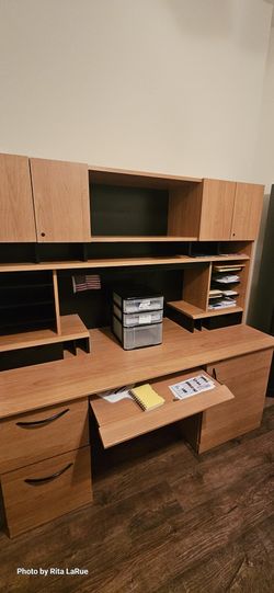 Solid Desk 66" Long x 27Inches Wide, 16" Depth