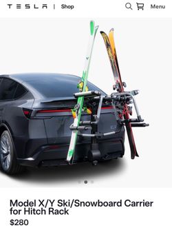 Tesla Ski / Snowboard Carrier (Hitch Rack) – Model Y / Model X – Excellent Condition