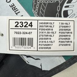 2324 Snow Chains NEW Tire Chain Ice Traction