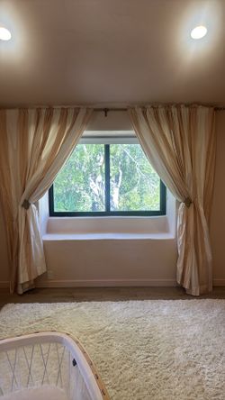 Silk Curtains (4 panels)