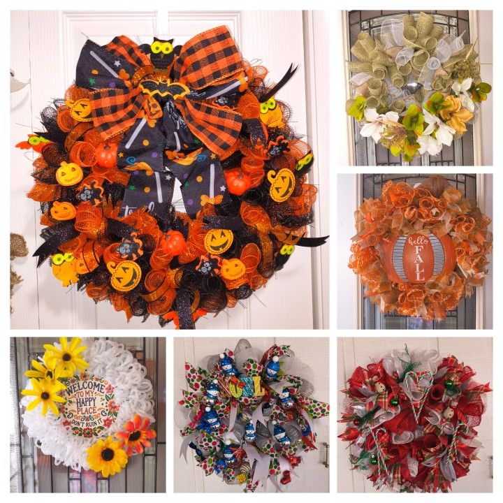 Handmade Holiday Wreaths