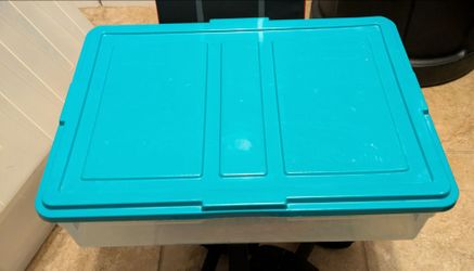 Clear Plastic Storage Bin