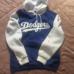 Los  Angeles Dodgers MLB vintage blue and white hoodie 