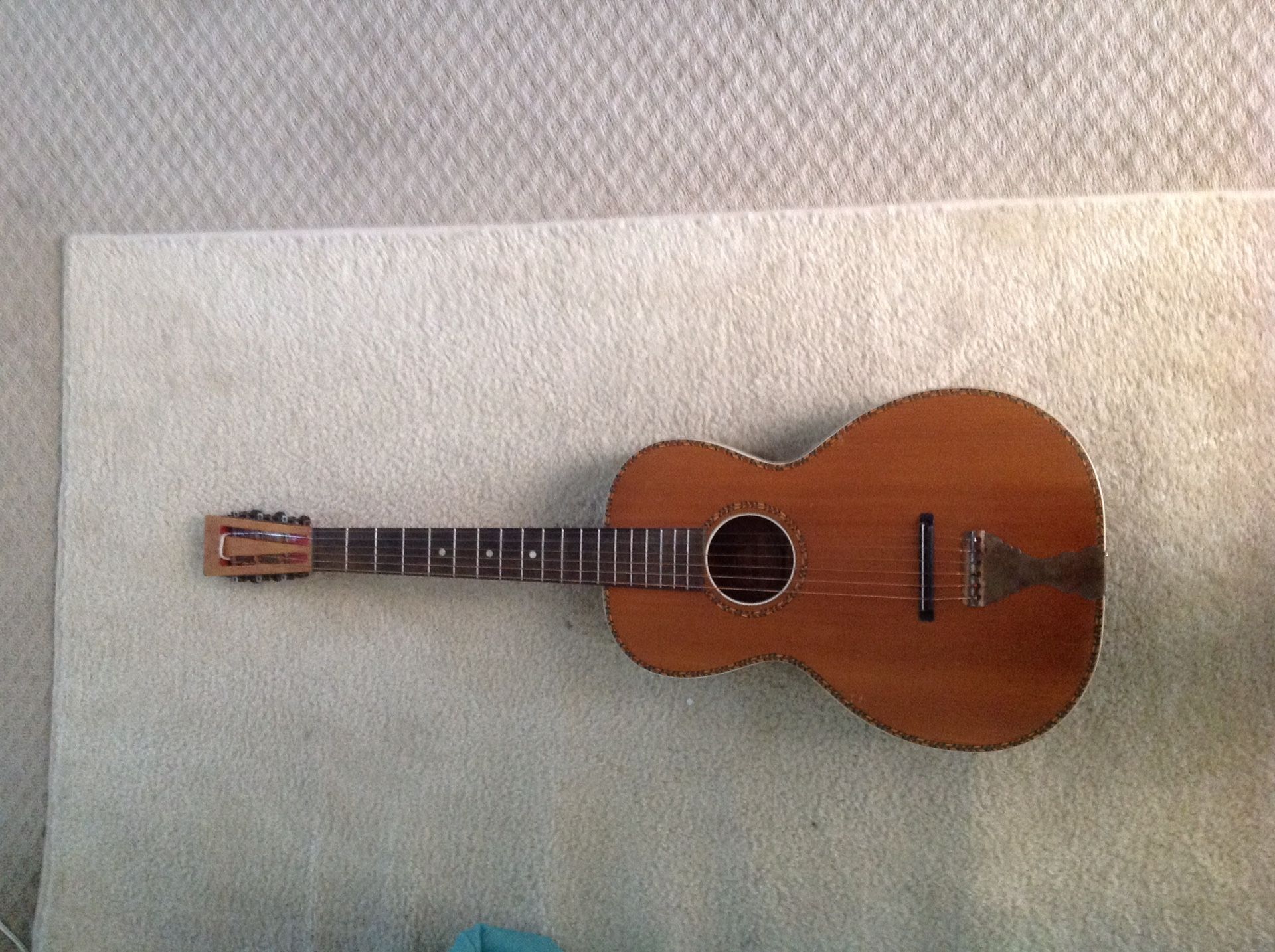 Vintage 1920's American Conservatory Parlor guitar.