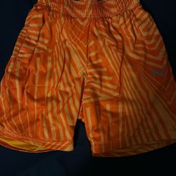 Orange Puma Athletic Shorts 