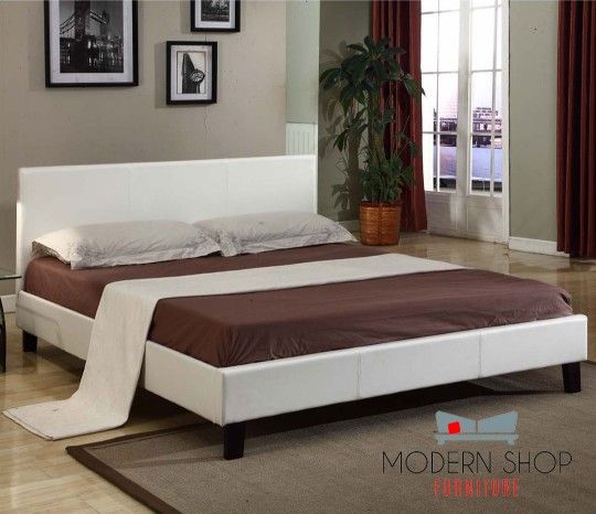 QUEEN BED AND MATTRESS