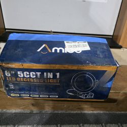 Amico 24 Pack 4 Inch 5CCT Ultra Thin LED Recessed Ceiling Light Junction Box 