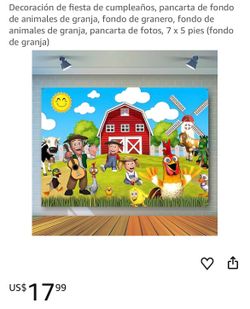 La granja birthday backdrop