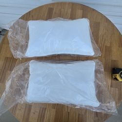 Set of 2 White Outdoor/Patio Throw Pillows – New in Packaging 17x11