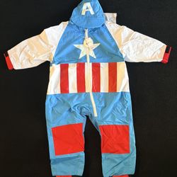 Captain America Wind Breaker Onesie