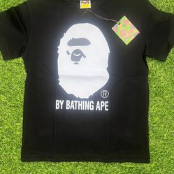 Black And White Bape Shirt Size Size Small, Medium, Large 