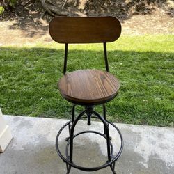 Adjustable Wooden Steel Stool $40 each or both for $70