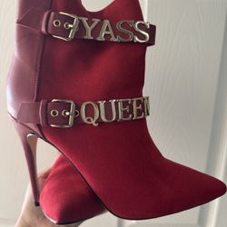 Red Heel Boots 