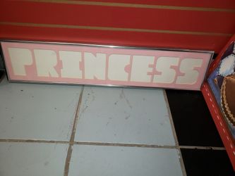 PRINCESS Framed Wall Art Decor