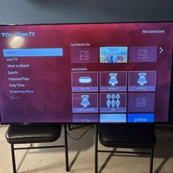 TCL 55” 4K UHD HDR Smart TV with Roku TV
