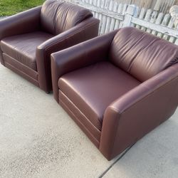 LEATHER CHAIRS $190