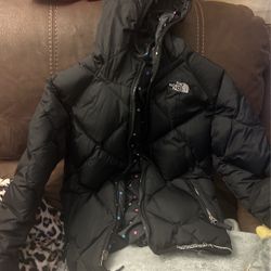 Girls Large North Face Reversible Jacket