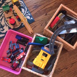 Large Lot Of Train Tracks/Accessories 