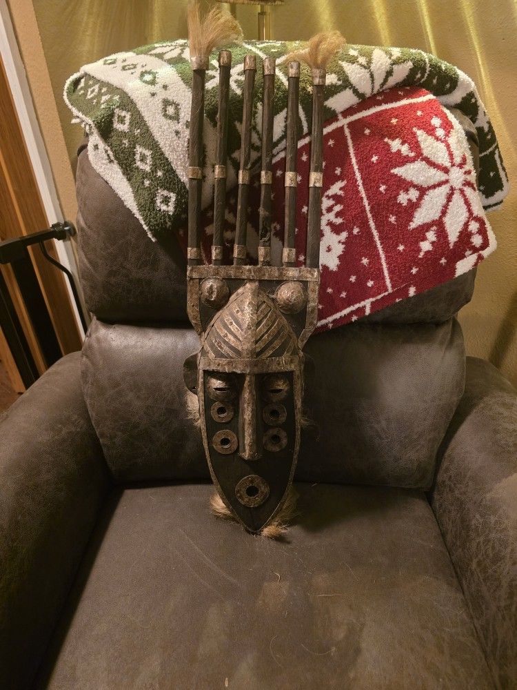 Authentic African Horn Mask