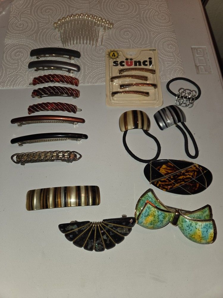 Vintage Hair Barrets 
