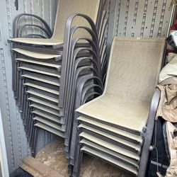 Stackable Chairs,umbrella Lights,center Table Candles & Propane Lights, Folding Table