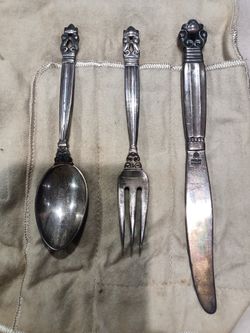 georg jensen child set sterling
