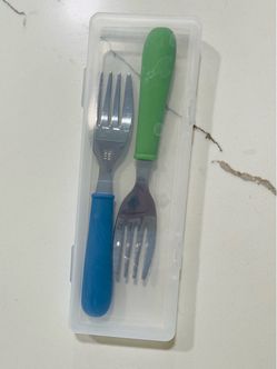 Kids Stainless Steel Fork Set with Case