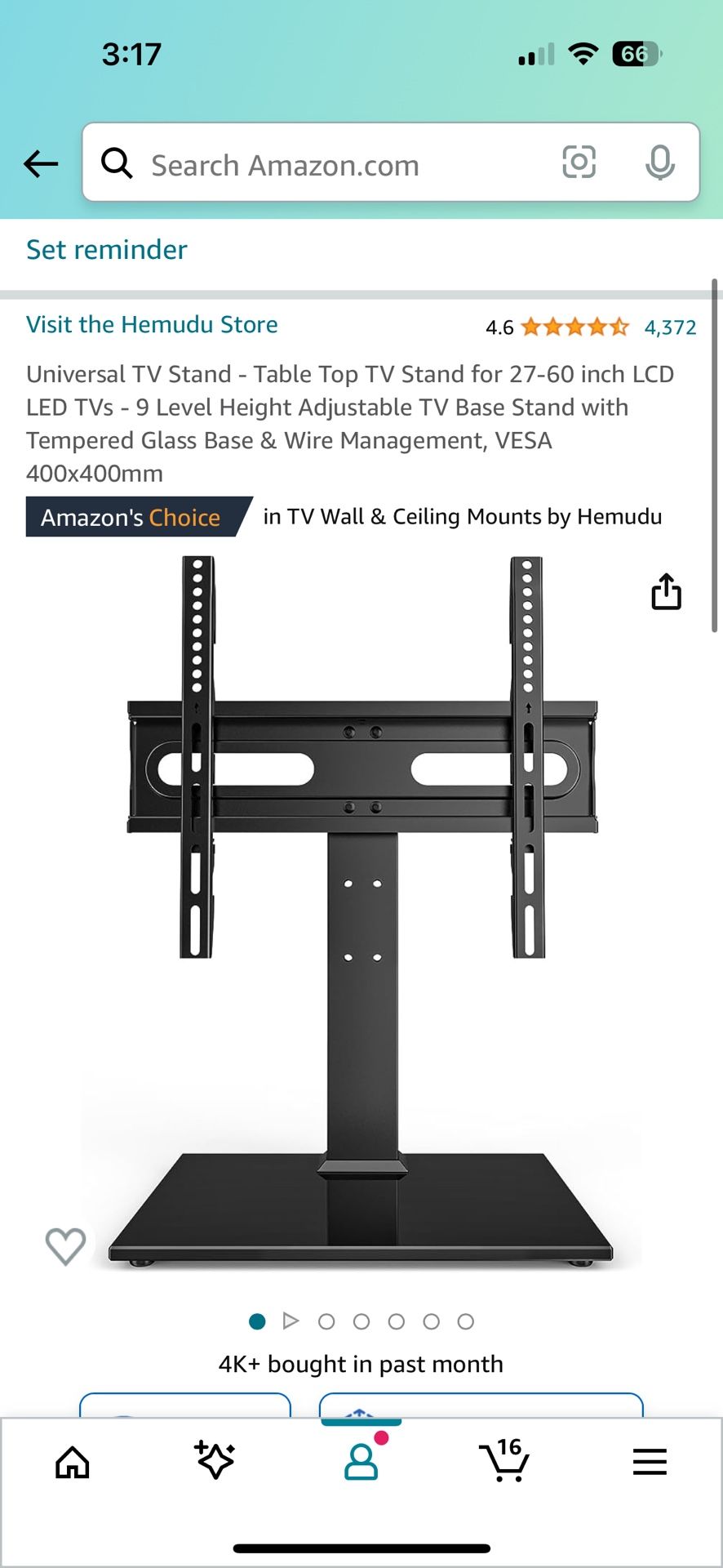 Brand New Adjustable TV Mount For 27-60 Inch TV