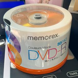 NEW *** 50 Pack Memorex DVD-R 16x | 4.7GB |120 Minutes 