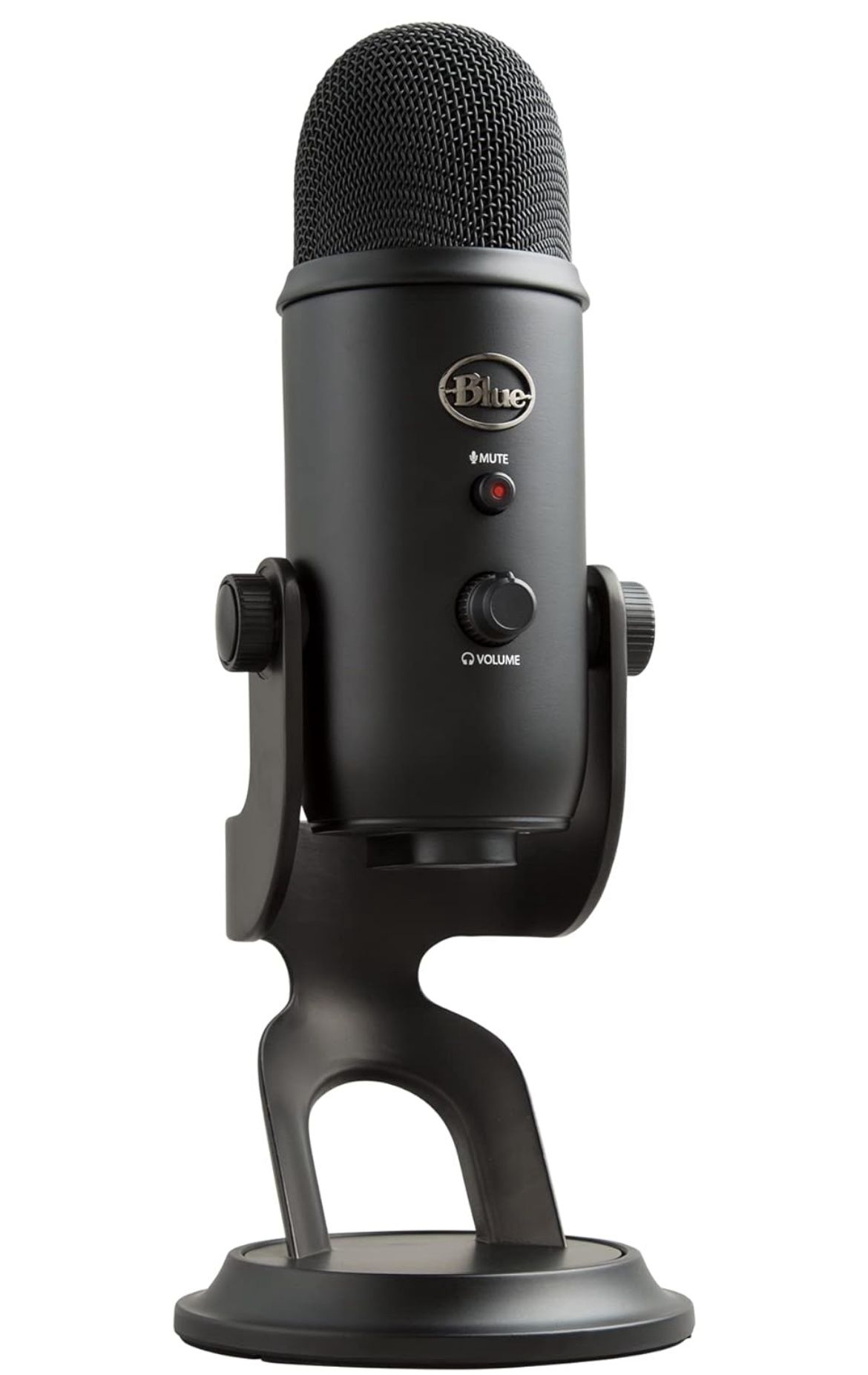 Logitech Creators Blue Yeti USB Microphone for Gaming, Streaming, Podcast, YouTube, Discord, PC, Studio Sound, Plug & Play-Blackout