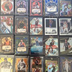 Rookies, Autographs, Numbered, Refractors, Basketball And Baseball Cards