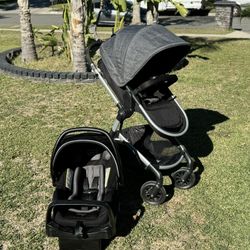 EVENFLO PIVOT MODULAR 3 In 1 BASS STROLLER AND CAR SEAT