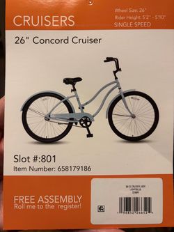 New beach cruiser bike
