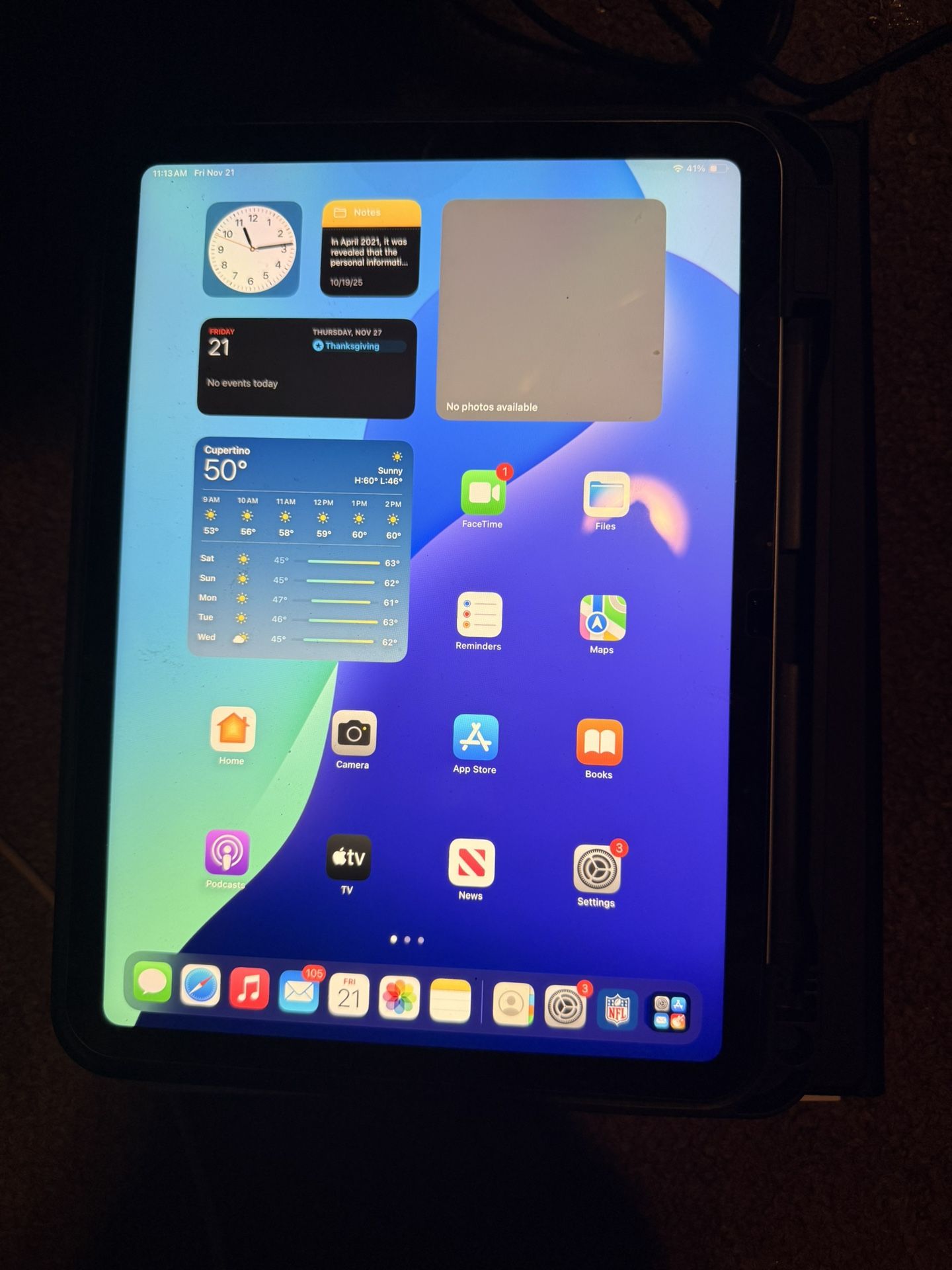 iPad (a16) With Case And Screen Protector