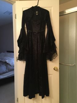Black dress medieval style