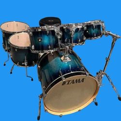 LIKE NEW TAMA SUPERSTAR DRUMS. 6 PIECE SHELL PACK