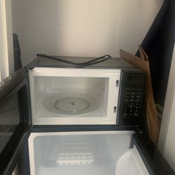 Mini Fridge And Microwave 