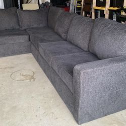 125” Two Piece L Shaped Sofa