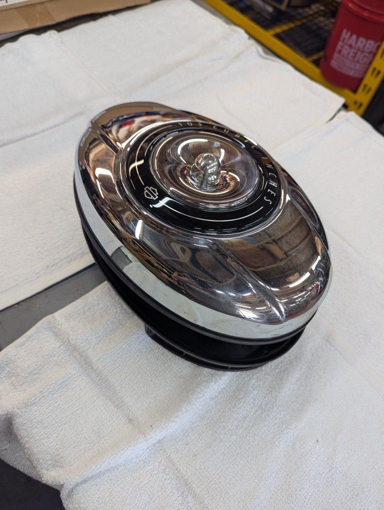 Air Filter, Cover & Back Plate For 103 Engine Harley Davidson