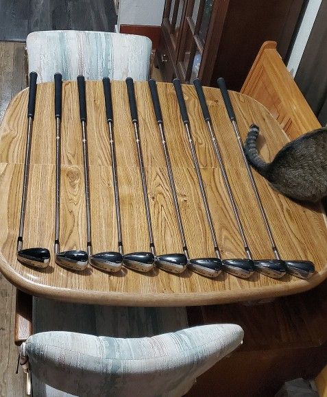 Tour Edge Bazooka JMax Ironwood Tour Set 5-PW-AW-SW-LW Stiff Shaft Hybrid Irons