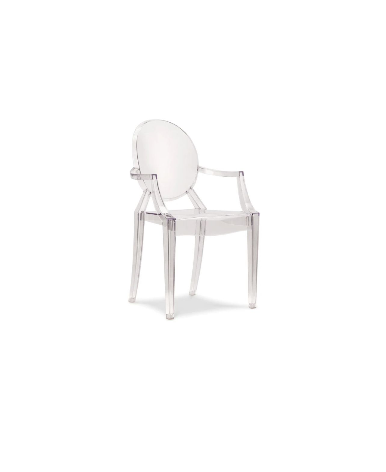 Clear Acrylic Ghost Arm Chairs (x4)