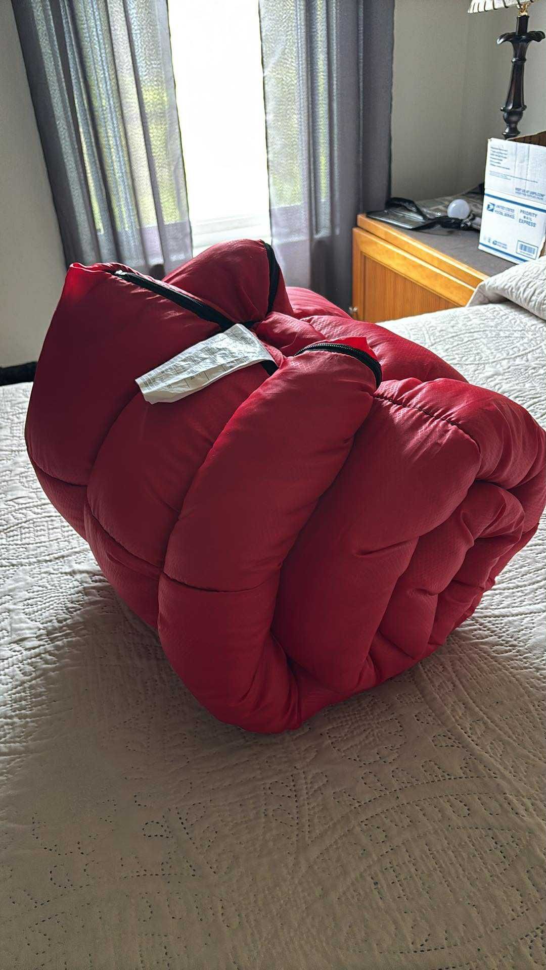 Sleeping Camping Bag Like New Color Red