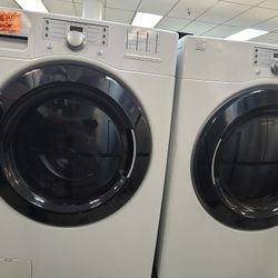 Kenmore Front Loading Washer And Stackable Gas Dryer Set 