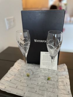 Waterford Champagne Flutes 
