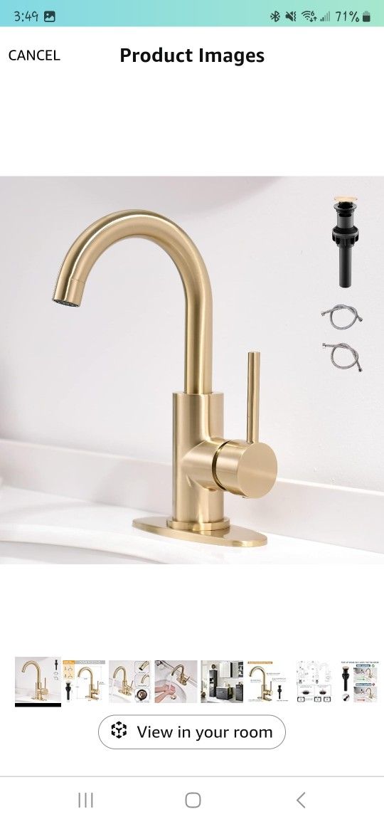 Single Hole Bathroom Faucet